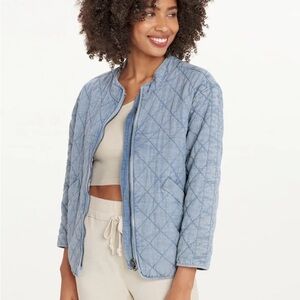 Quilted Denim Jacket reversible 100% cotton